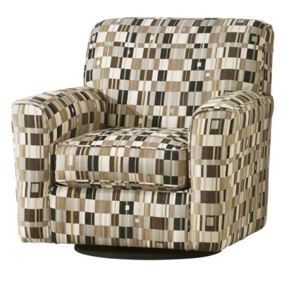 Home Solutions Chocolate Swivel Accent Chair 