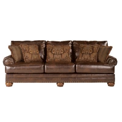 Home Solutions Old World DuraBlend® Leather Sofa 