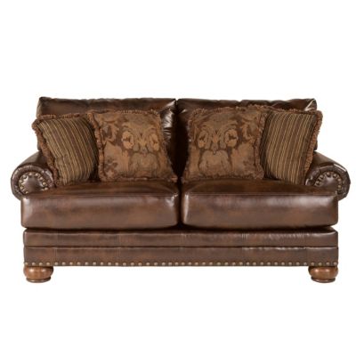 Home Solutions Old World DuraBlend® Leather Loveseat 