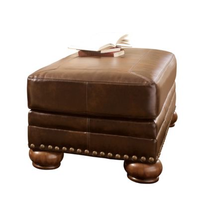 Home Solutions Old World DuraBlend® Leather Oversize Ottoman