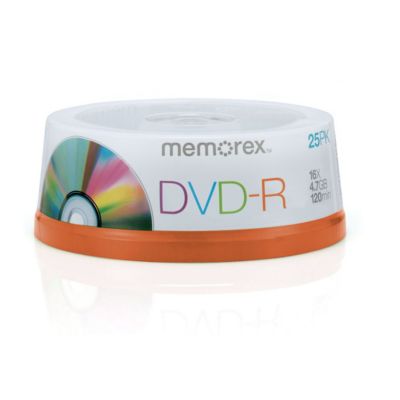 Memorex 16x DVD-R 4.7GB 25-Pack 5.95