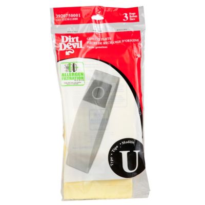 Dirt Devil Replacement  Bags for Dirt Devil Upright Model 085590 (3 Pack) 6.99