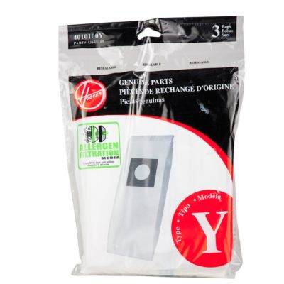 Hoover Replacement Allergen Filtration 'Y' Bags for Wind Tunnel™ Vacuums (3 Pack) 3.95
