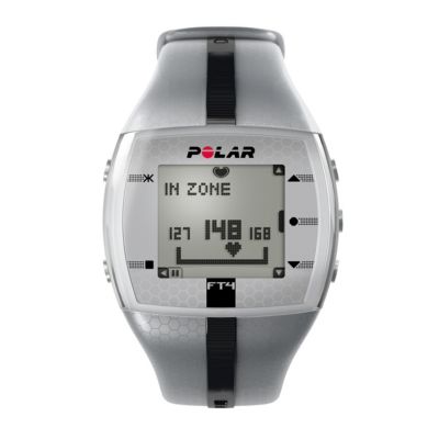 Polar FT4 Silver/Black Heart Rate Monitor Watch