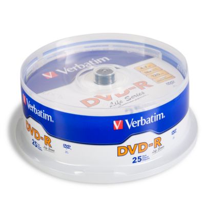 Verbatim DVD-R 25-Pack Spindle 4.95