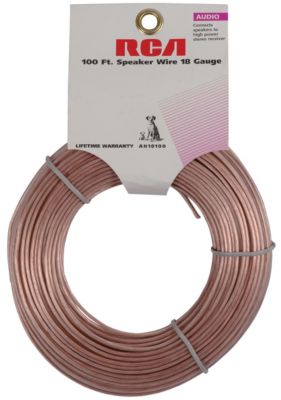 RCA 100' 18-Gauge Speaker Wire 9.99