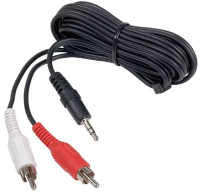 RCA 3.5 mm Plug 'Y' Adaptor to RCA Plugs 7.99