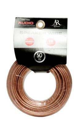 Acoustic Research 50' 16 Gauge Copper-Coated Aluminum Speaker Wire 19.9899997711181640625