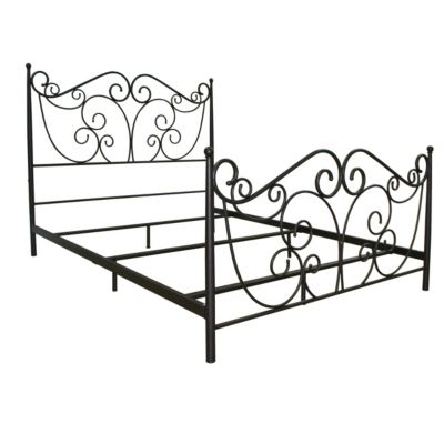 Bell'O Queen Dark Bronze No Tools Assembly Metal Bed