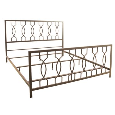 Bell'O King Elegant Bronze No Tools Assembly Metal Bed
