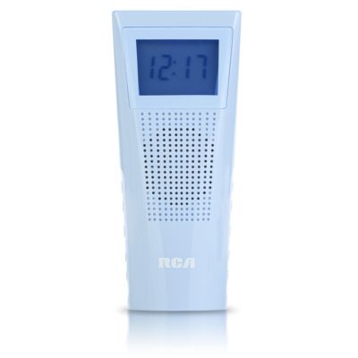 RCA Blue Bathroom Clock Radio