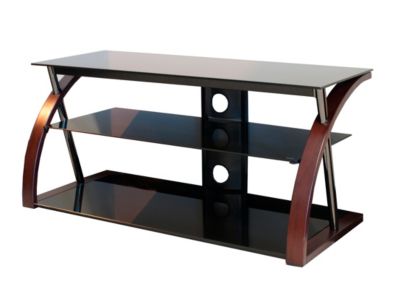 TechCraft Solid Wood and Glass Stand for TVs Up to 52