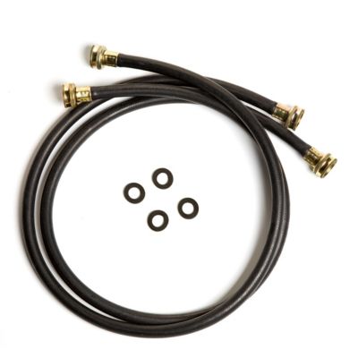 Petra 5' Black Rubber Washing Machine Connector 2-Pack