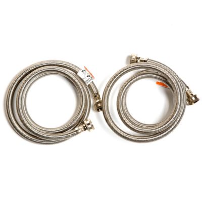 Petra 5' Braided Stainless Steel Washing Machine Connector 2-Pack