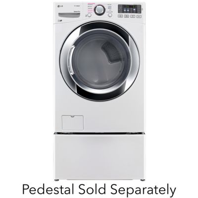 LG 7.4 Cu. Ft. TrueSteam™ Gas Dryer (Pedestal Sold Separately)