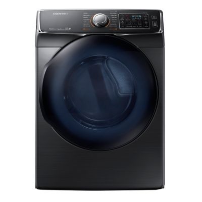 Samsung 7.5 Cu. Ft. Black Stainless Steel Steam Electric Dryer