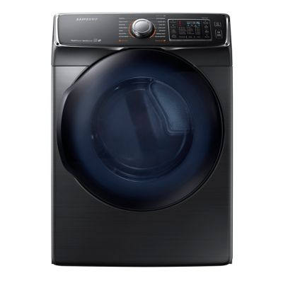 Samsung 7.5 Cu. Ft. Black Stainless Steel Steam Gas Dryer