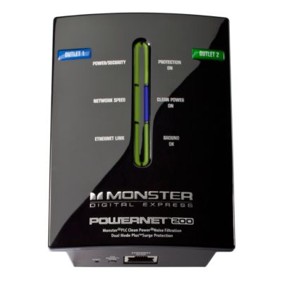 Monster Cable Ethernet Network Connect Digital Life™ PowerNet™ 200 with Clean Power 129.9499969482421875