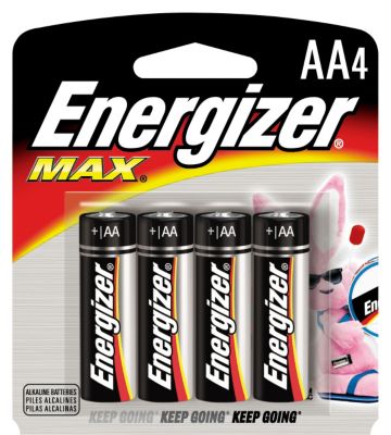 Energizer 4-Pack AA Alkaline MAX® Batteries 4.29