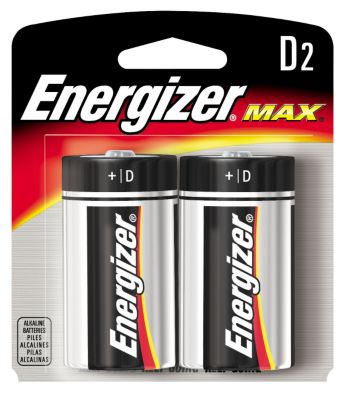 Energizer 2-Pack 'D' Alkaline MAX® Batteries 4.49