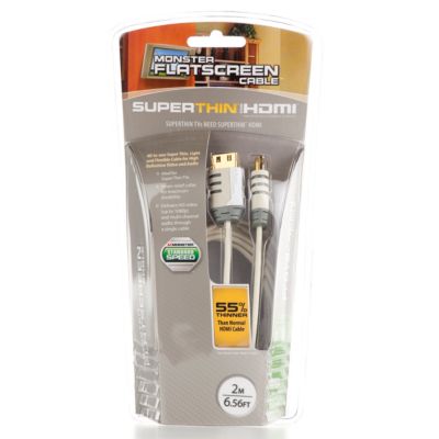 Monster Cable 6.56' Flat-Screen SuperThin HDMI Cable