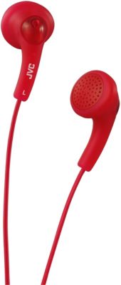 JVC Red Gumy Earbud Headphones 4.95