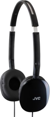JVC Black Flat-Folding Stereo Headphones 19.99