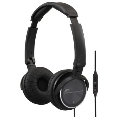 JVC 3-Way Foldable On-Ear Headband Headphones with Remote and Microphone 19.99