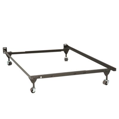 Mantua Twin or Full Size Bed Frame with 4 Rug Saver Rollers