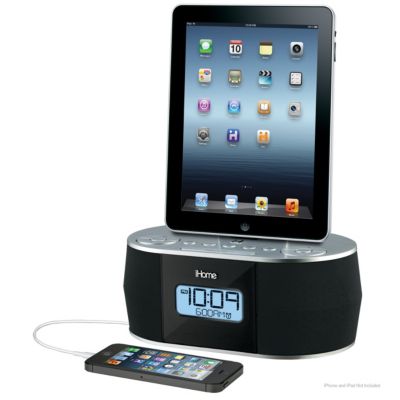 iHome® Dual Alarm Stereo FM Clock Radio for iPad/iPhone/iPod 79.99