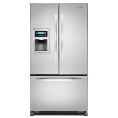 KitchenAid 24.9 cu. ft. Stainless Steel French Door Refrigerator The price is $1,729.99.