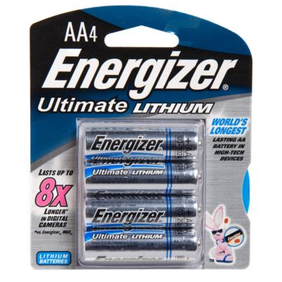 Energizer 4-Pack AA e2 Lithium Batteries 9.99