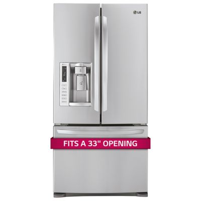 LG 24.9 Cu. Ft. Stainless Steel 33' Wide French Door Refrigerator 2189.99