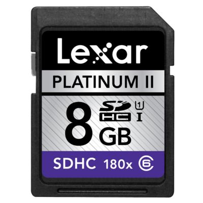 Lexar 8GB SD High-Capacity Memory Card, 180X Speed