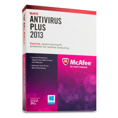 McAfee AntiVirus Plus 2013 PC 3-User 59.99
