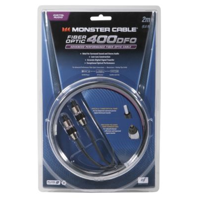 Monster Cable 2-Meter Fiber Optic 400DFO Advanced Performance Audio Cable
