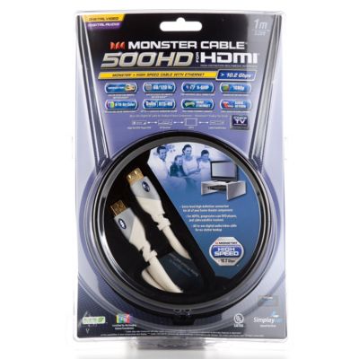 Monster Cable 3.28' HDMI 500HD High Speed Cable with Ethernet 49.95