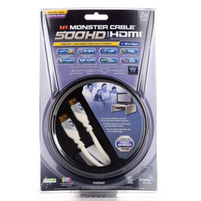 Monster Cable 6.56' HDMI 500HD High Speed Cable with Ethernet