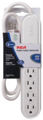 RCA Surge Protector with 450 Joules Protection 6.99
