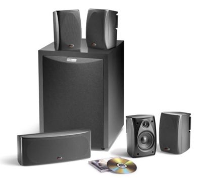 Polk Audio 5.1 Channel Home Theater Speaker System with Satellite Speakers, Center Channel and 8
