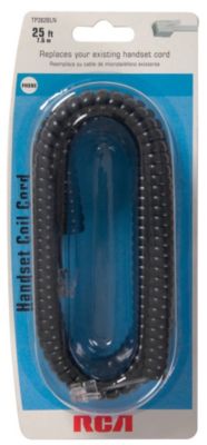 RCA 25' Black Handset Coil 5.99