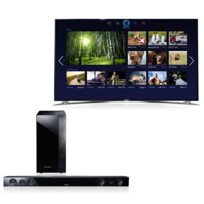 Samsung 55' 3D LED Smart HDTV with FREE Soundbar and Wireless Subwoofer 2497.99