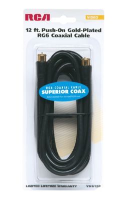 RCA 12' RG6 Coaxial Cable 7.99