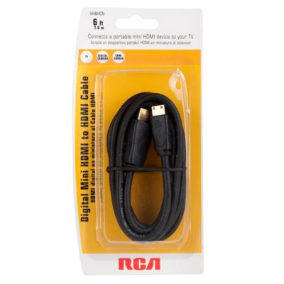 RCA 6' Digital MiniHDMI® to HDMI® Cable 19.99